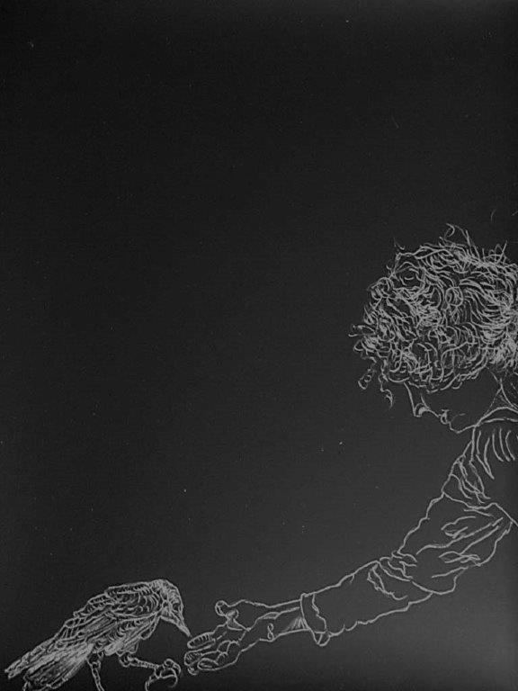 AlisonKeenan_Trust_DrawingOnBlackScratchBoard_ 9x12in